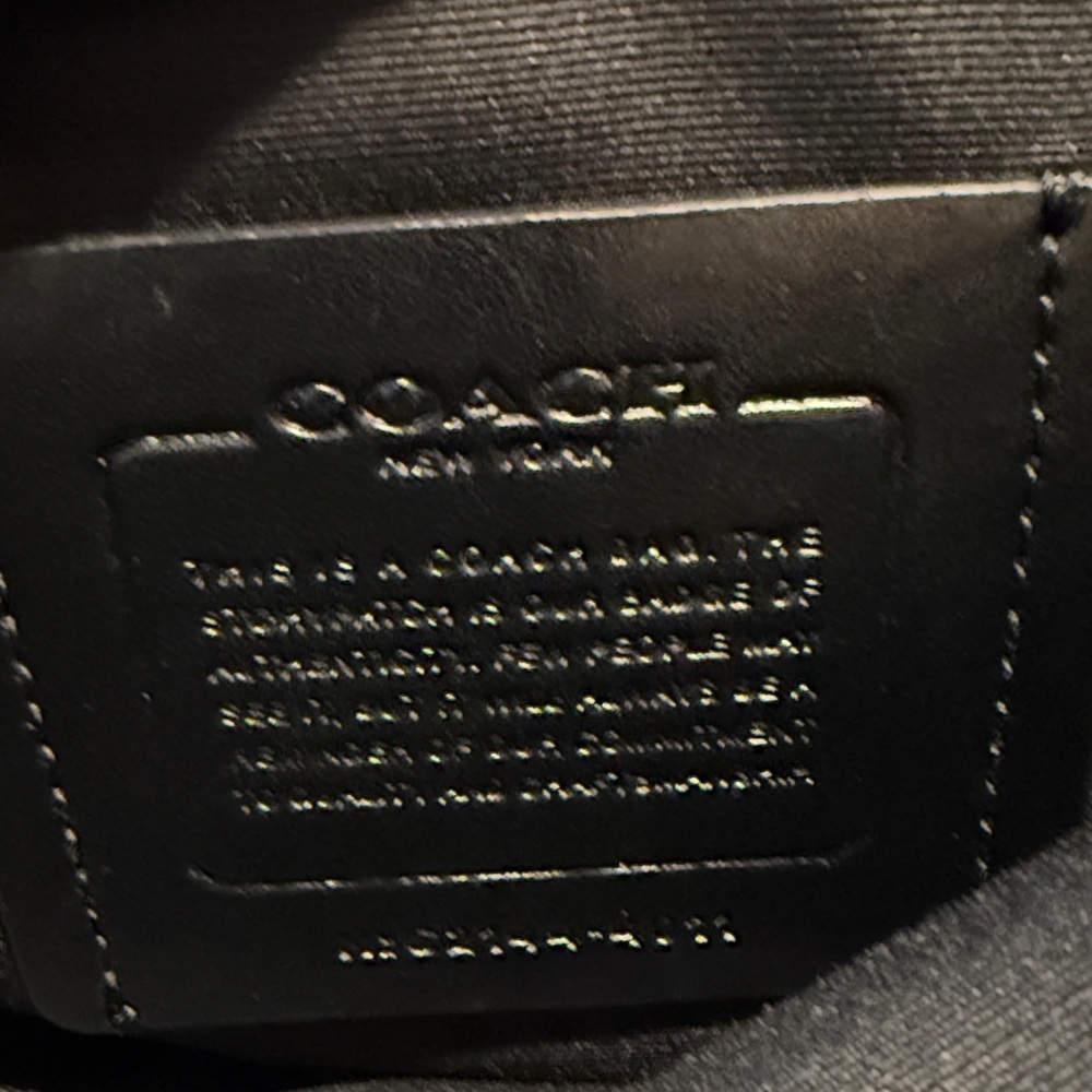 Coach Black Leather Bag - Picture 11 of 12